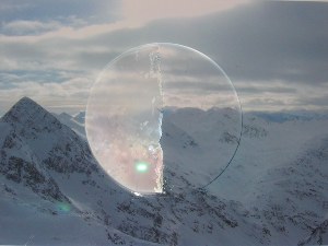 Beschlages Brillenglas