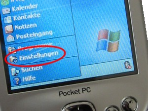 iPAQ Einstellungen