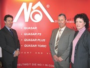 Tony Hough, Kevin Taylor und Brigitte Heffernan bei No.7 Contact Lenses