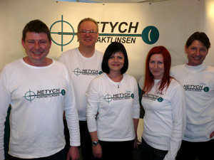 Die Hetych Company: Herbert Hetych,  Leopold Wunsch, Carola Cepf,  Elisabeth Hetych und Gerhard Hetych 