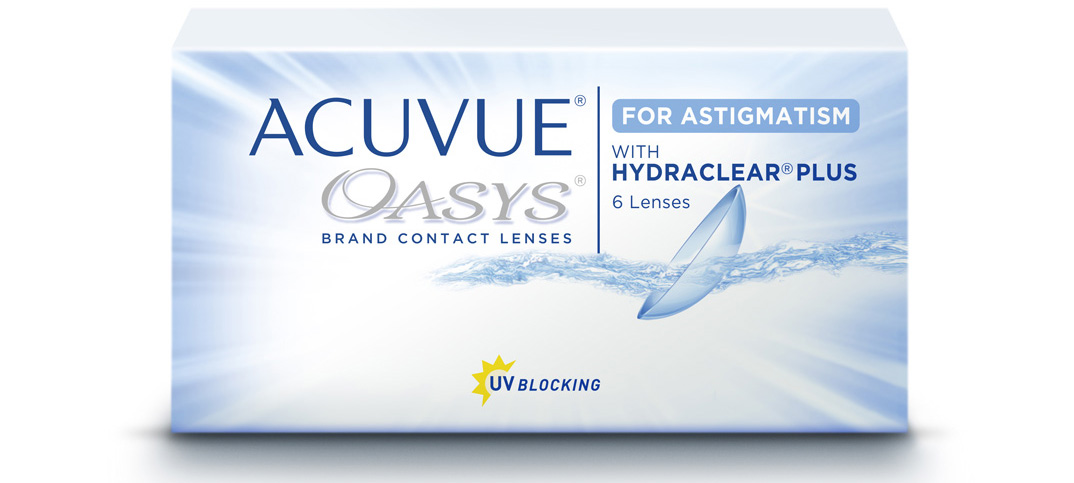 ACUVUE® OASYS® for ASTIGMATISM: Torische Parameter um 40 Prozent erweitert ACUVUE OASYS for Astigmatism