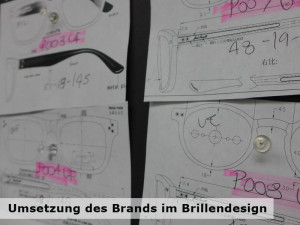 Umsetzung des Brands im Brillendesign