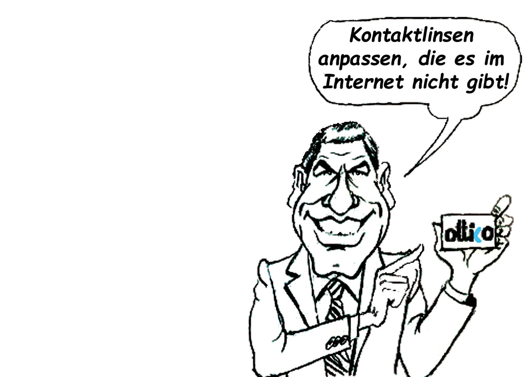 Kontaktlinsen anpassen, die es nicht im Internet gibt