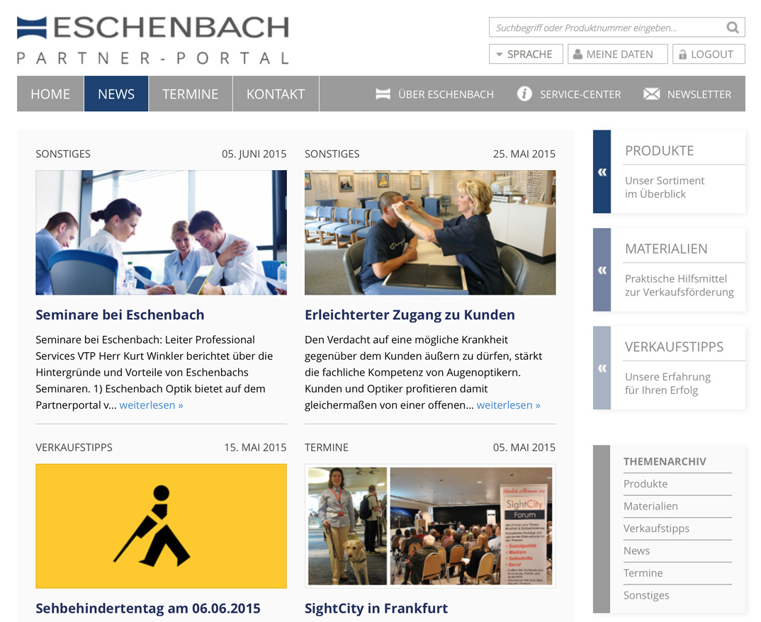 Eschenbach Partner Portal