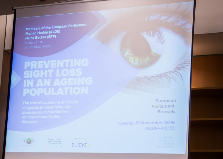 Raising awareness about preventable blindness in the European Parliament