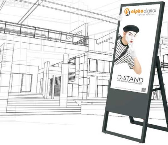 D-Stand – der digitale Kundenstopper Digitaler Kundenstopper