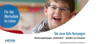 Neu von Hoya: Werbematerial zum Thema Kinderbrillen