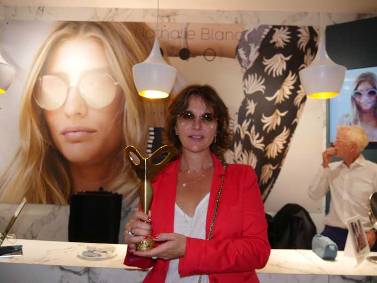 Die Pariserin Nathalie Blanc wurde für ihr Zeitgenössisches, klassisches Brillendesign geehrt