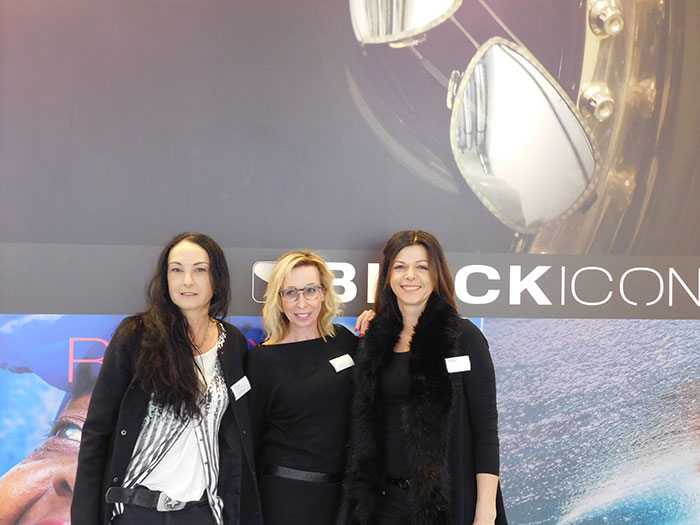Sandra Englmaier (Marketing & Produktentwicklung), Tina Handlechner (Außendienst Österreich) und Rabea Fischer (Produktentwicklung)