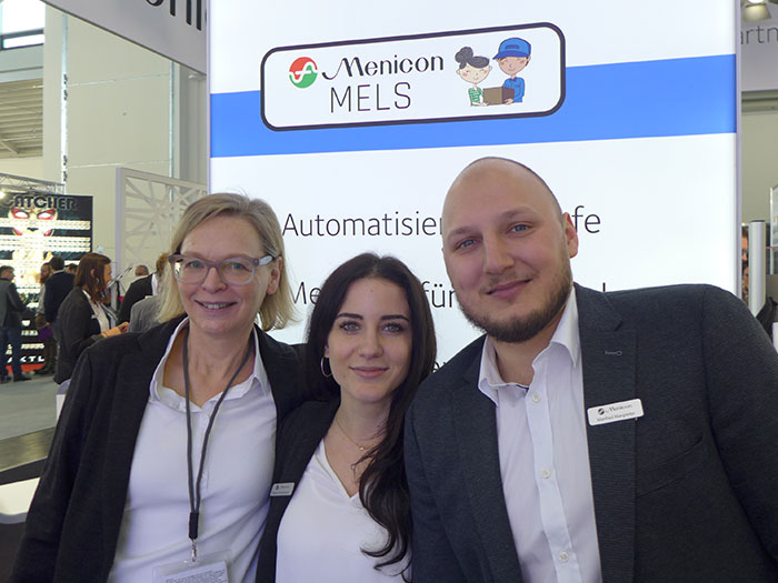 Marketingleiterin Ellen Fries mit dem Österreich Außendienst-Team Melanie Köckenbauer und Manfred Margreiter