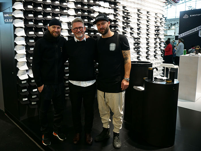 Optikermeister und Entwickler Gerald Lasnik mit seinen Söhnen Andreas und Gerald, der für das Design verantwortlich zeichnet