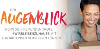 Wie Sie Ihre Kunden trotz #WirBleibenZuhause mit Kontaktlinsen versorgen können