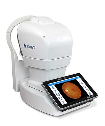 Check-up 40+ per Auswertungssoftware und mit der Funduskamera