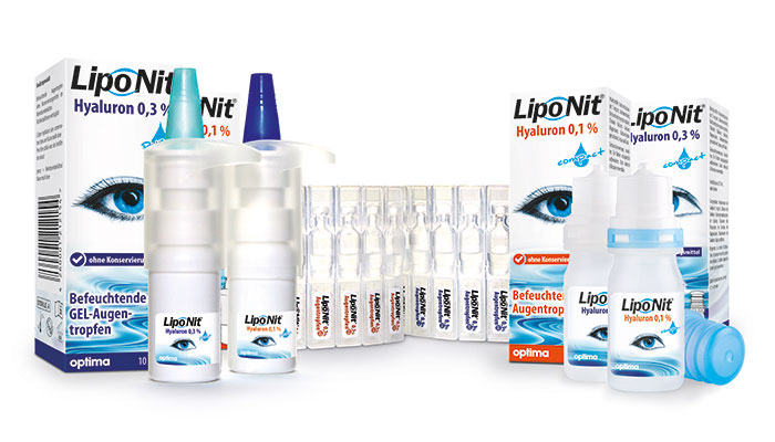 Lipo Nit Hyaluron Augentropfen ohne Konservierungsmittel