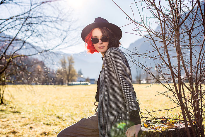 Herbstsonne trifft farbenfrohe Einmaligkeit