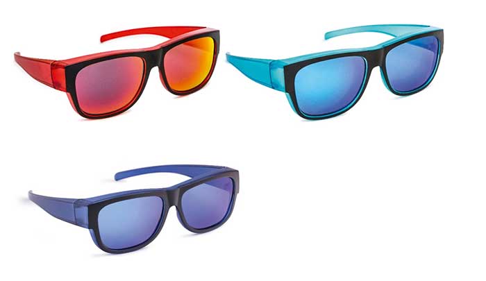 Überbrille mit Verspiegelung