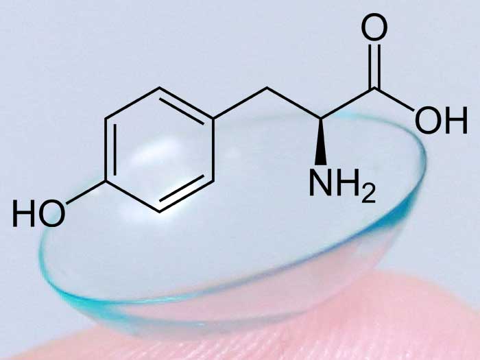 DELIVERY TYRO Kontaktlinsen sind mit Tyrosin angereichert