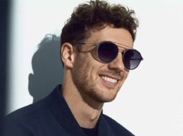 Leon Goretzka trägt die Kollektion 2021 von BOSS Eyewear Leon Goretzka trägt die Kollektion 2021 von BOSS Eyewear
