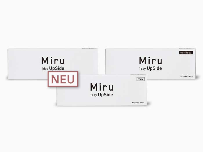 Neu von Menicon: Miru 1day UpSide toric Silikon-Hydrogel Tageslinse mit Smart Touch™ Technologie