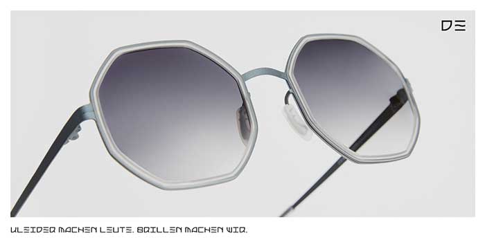 Die neue „Tausendfüssler“ feiert die Farbkombination von wunderschönen „Windsor-Rim“ Inlays in Oceanblue mit einem formschönen Frame in elegantem, matten Champagner Finish.