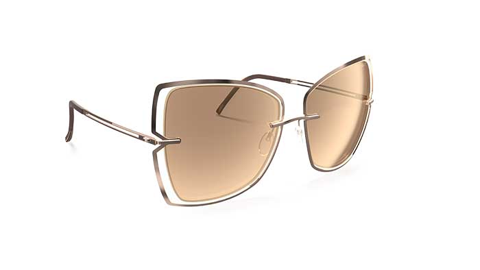 Das Thema Leichtigkeit verkörpert die mit den IF Design Award ausgezeichnete Vollrandkollektion Lite Wave mit ihrer Hightech-gelaserten Titan-Fassung