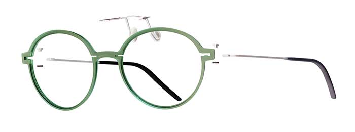 Hochwertiges Titan und der antiallergene Leichtkunststoff TMi in perfekter Harmonie