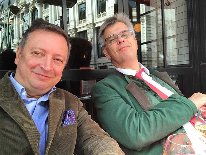 Harald Belyus und Bernhard Steiner in Paris