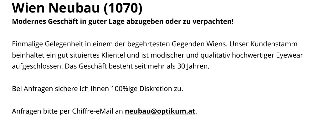 20231009 1070 Wien Verkauf Verpachtung