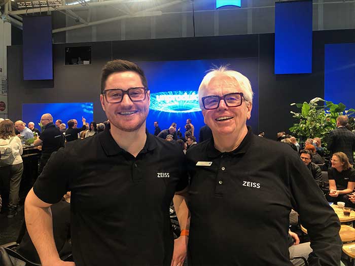 Werner Brunbauer (Director of Sales, Austria and Slovenia) und Peter Seil (Head of Sales): ZEISS Myo Care für effektives Myopiemanagement, einige weitere Neuheiten am Brillenglassektor und die ZEISS Visufit 1000 Plattform zur Acquisition von Kunden im Internet