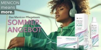Das Menicon Pflegeteam für formstabile Kontaktlinsen