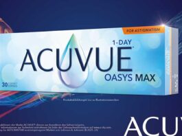 Neue torische Tageslinse: Johnson & Johnson präsentiert ACUVUE® OASYS MAX 1-Day for ASTIGMATISM Neue torische Tageslinse: Johnson & Johnson präsentiert ACUVUE® OASYS MAX 1-Day for ASTIGMATISM