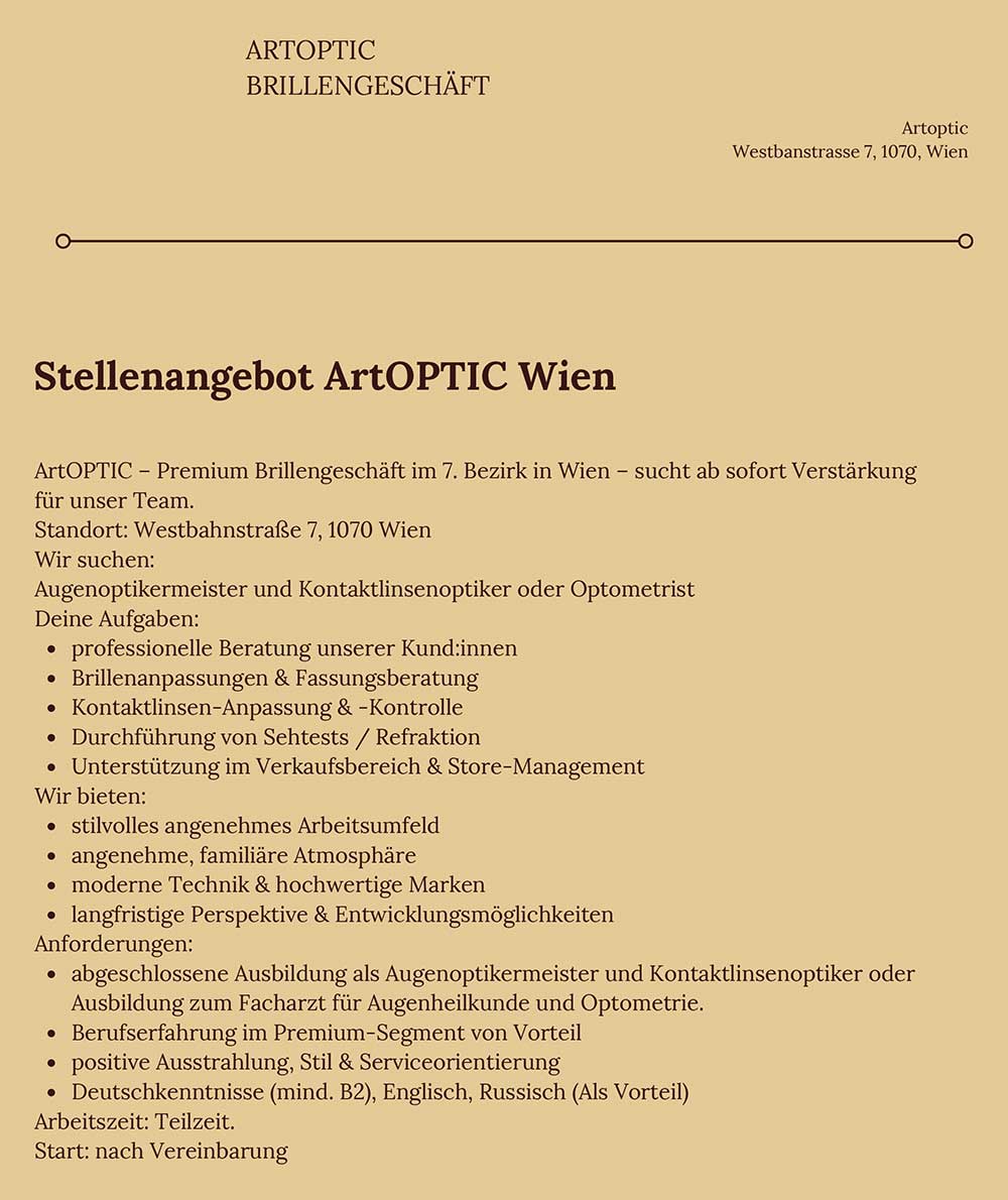 20251104 Stellenangebot Artoptic