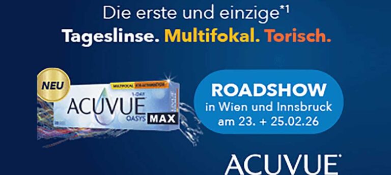 ACUVUE<sup>®</sup> OASYS MAX 1-Day MULTIFOCAL for ASTIGMATISM – ROADSHOW