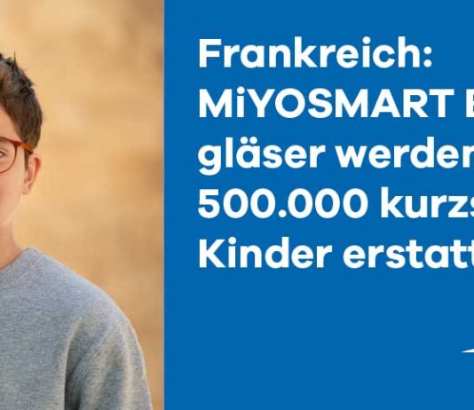Frankreich geht voran: MiYOSMART Brillengläser werden für über 500.000 kurzsichtige Kinder erstattet Frankreich geht voran: MiYOSMART Brillengläser werden für über 500.000 kurzsichtige Kinder erstattet